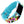 Designer Silicone Band for Fitbit Charge 2 by French Bull in Blue Ziggy