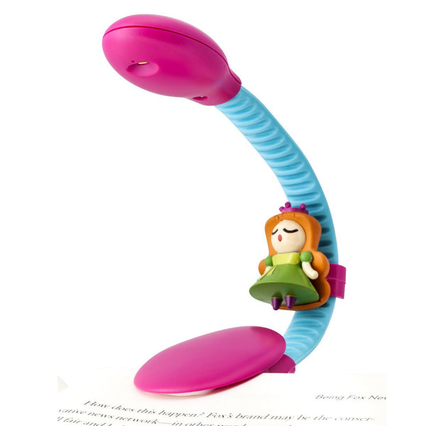 Rechargeable Reading Light by French Bull - Pink and Light Blue Princess Sculpt