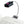 LED Book and Reading Light by French Bull - Black and White Floral Vine Pattern