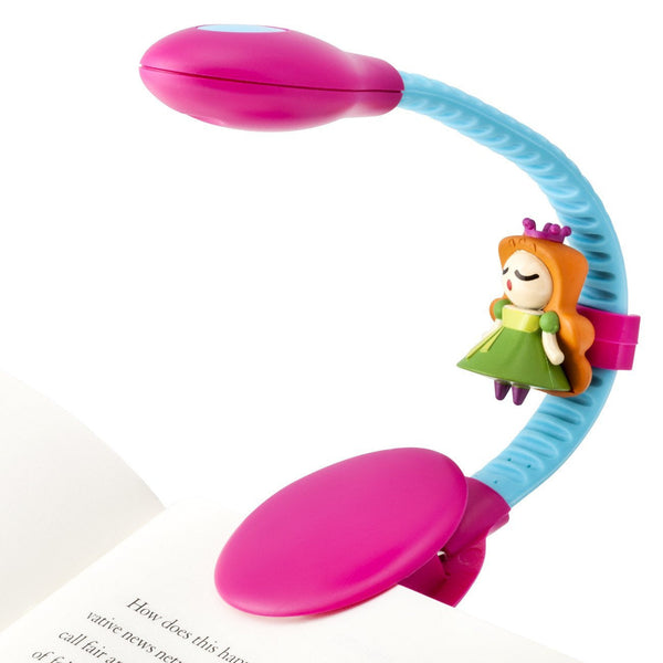 Rechargeable Reading Light by French Bull - Pink and Light Blue Princess Sculpt