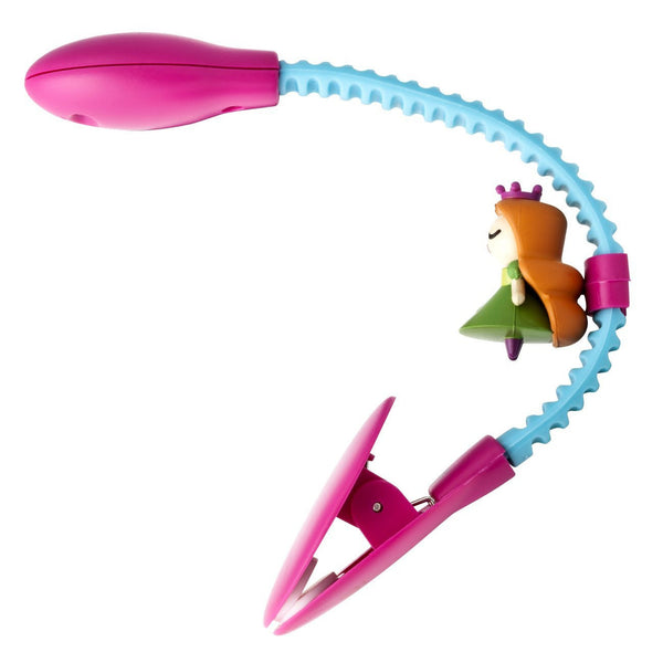 Rechargeable Reading Light by French Bull - Pink and Light Blue Princess Sculpt