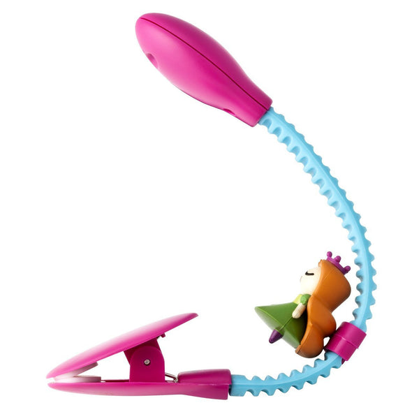 Rechargeable Reading Light by French Bull - Pink and Light Blue Princess Sculpt