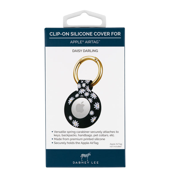 Dabney Lee Apple AirTag Silicone Clip-on Cover in Daisy Darling
