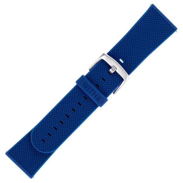 Designer Silicone Bands for Fitbit Versa and Versa 2 by WITHit - 3 Pack in Navy, Blush Pink, and Light Gray