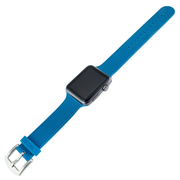 WITHit Silicone Band for 42/44/45mm Apple Watch - Blue Woven