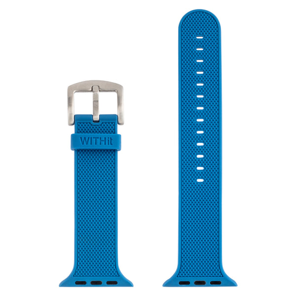WITHit Silicone Band for 42/44/45mm Apple Watch - Blue Woven