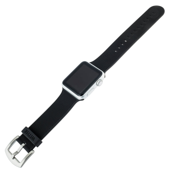 WITHit Silicone Band for 38 or 40mm Apple Watch - Black Woven