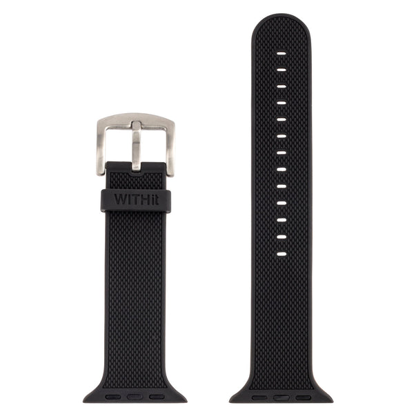 WITHit Silicone Band for 38 or 40mm Apple Watch - Black Woven