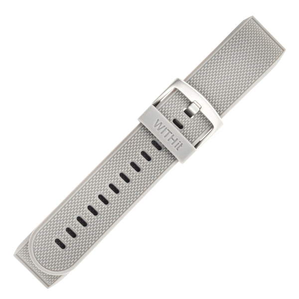 Designer Bands for Fitbit Charge 2 by WITHit - 3 Pack in Gray Silicone, Navy Silicone & Black Mesh