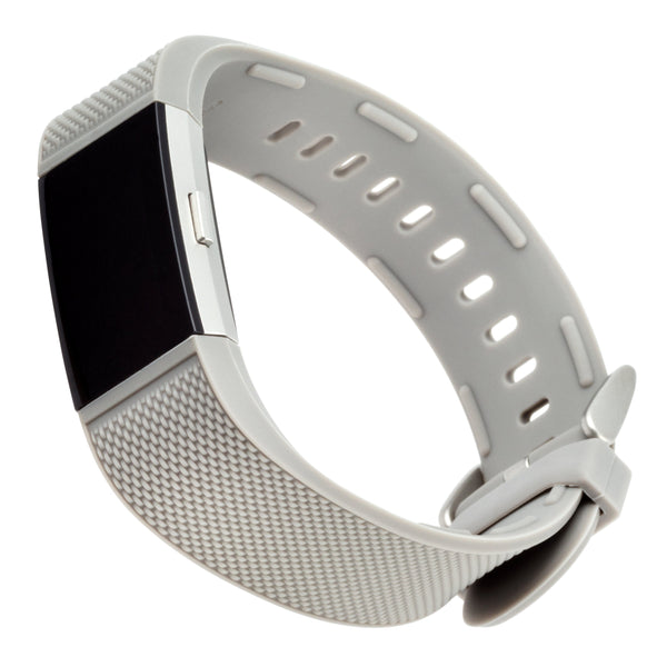Designer Bands for Fitbit Charge 2 by WITHit - 3 Pack in Gray Silicone, Navy Silicone & Black Mesh