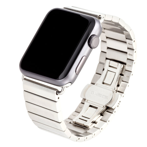 WITHit Stainless Steel Link Band for 38/40/41mm Apple Watch - Silver
