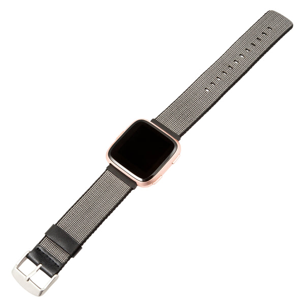 Nylon FitBit Versa Band, Black