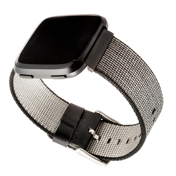 Nylon FitBit Versa Band, Black