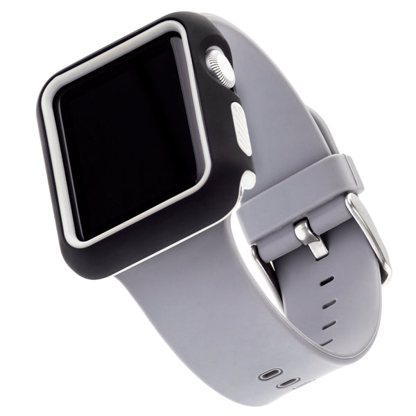 Apple Watch Protective Bumper, Black/Grey