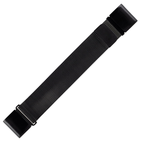 Designer Bands for 22mm Garmin fēnix 5, 5 Plus & 6 - 2 Pack in Black/Gray Sport & Black Mesh