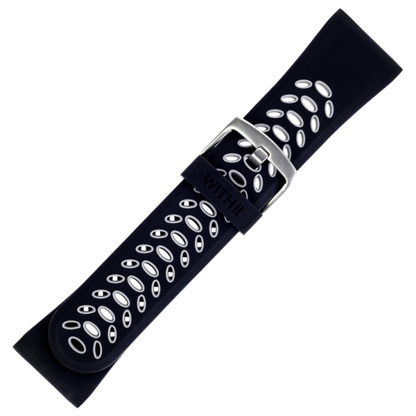Designer Bands for 26mm Garmin fēnix 5X, 5X Plus & 6X - 2 Pack in Black/Gray Sport & Black Mesh