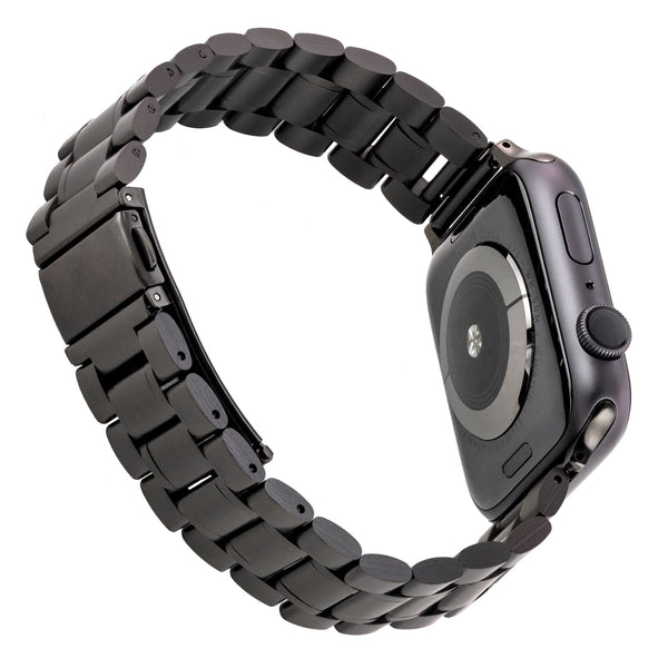 WITHit Stainless Steel Link Band for 42/44/45mm Apple Watch - Black