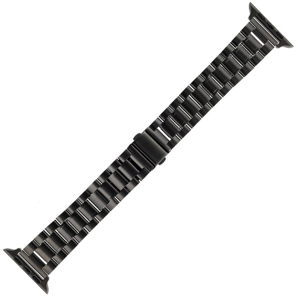 WITHit Stainless Steel Link Band for 42/44/45mm Apple Watch - Black
