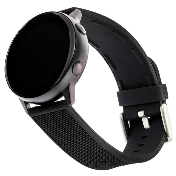 Silicone Samsung Smartwatch Band, Black Woven