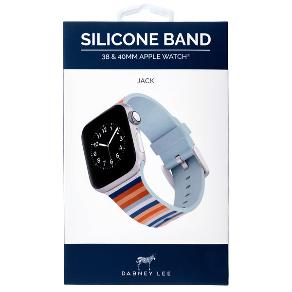 Designer Silicone Band for 38/40/41mm Apple Watch by Dabney Lee - Jack