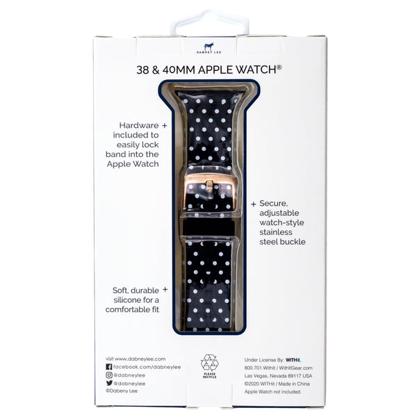 Designer Silicone Band for 38/40mm Apple Watch by Dabney Lee - Dottie