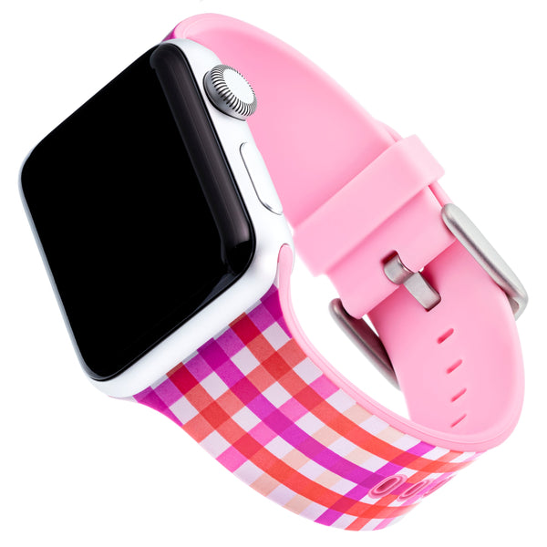 Designer Silicone Band for 38/40/41mm Apple Watch by Dabney Lee - Gingham