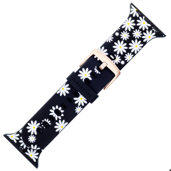 Designer Silicone Band for 38/40mm Apple Watch by Dabney Lee - Daisy Darling