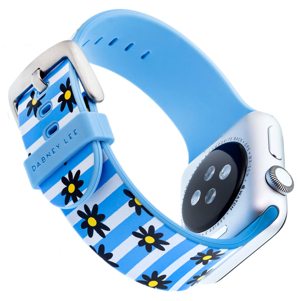Designer Silicone Band for 38/40/41mm Apple Watch by Dabney Lee - Flower Child