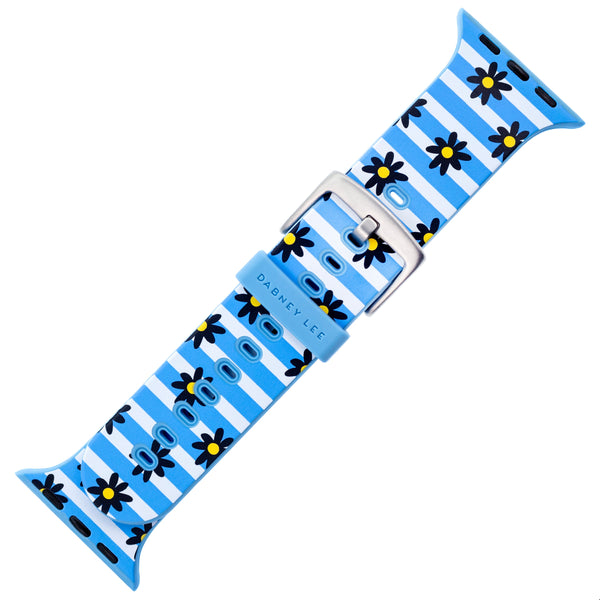 Designer Silicone Band for 38/40/41mm Apple Watch by Dabney Lee - Flower Child