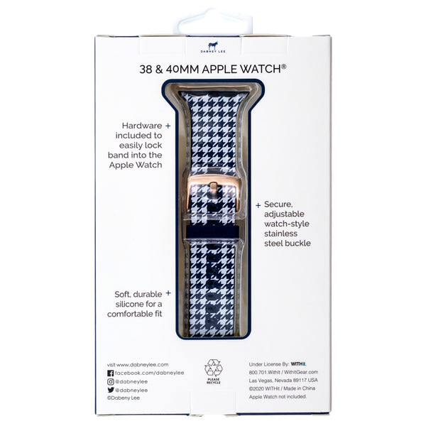 Designer Silicone Band for 38/40/41mm Apple Watch by Dabney Lee - Hound Dog