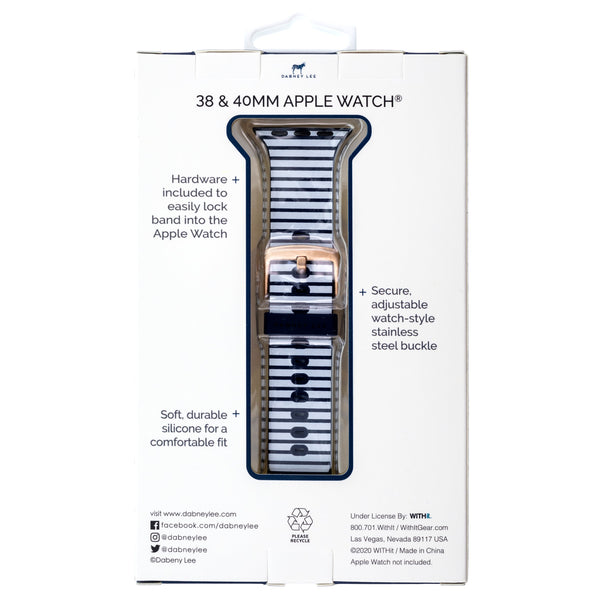 Designer Silicone Band for 38/40/41mm Apple Watch by Dabney Lee - Jack