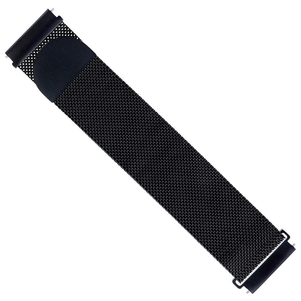 Designer Mesh Band for Samsung Universal 20mm Smartwatch by WITHit in Black