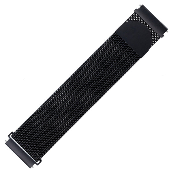Designer Bands for Samsung Universal 22mm Smartwatch by WITHit - 2 Pack in Black Mesh and Gray/Black Silicone Sport