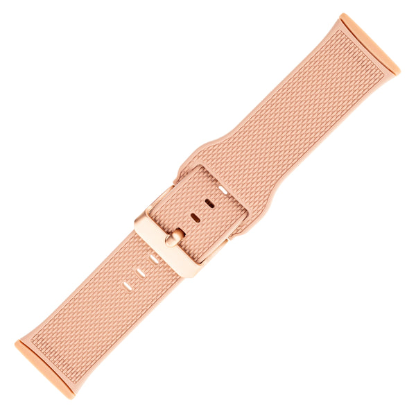 Silicone Keeperless FitBit Band, 3-Pack in Navy, Blush Pink, Light Grey