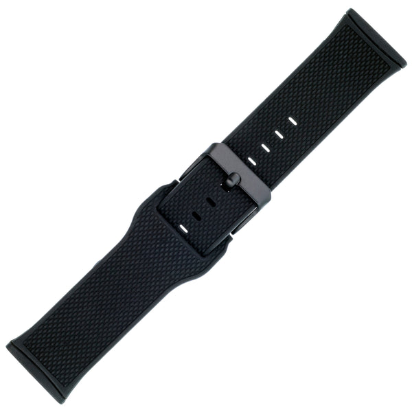 Silicone FitBit Band, 3-Pack in Black Mesh, Bluestone Silicone, Black Woven