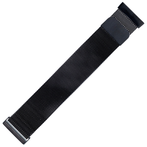 Silicone FitBit Band, 3-Pack in Black Mesh, Bluestone Silicone, Black Woven