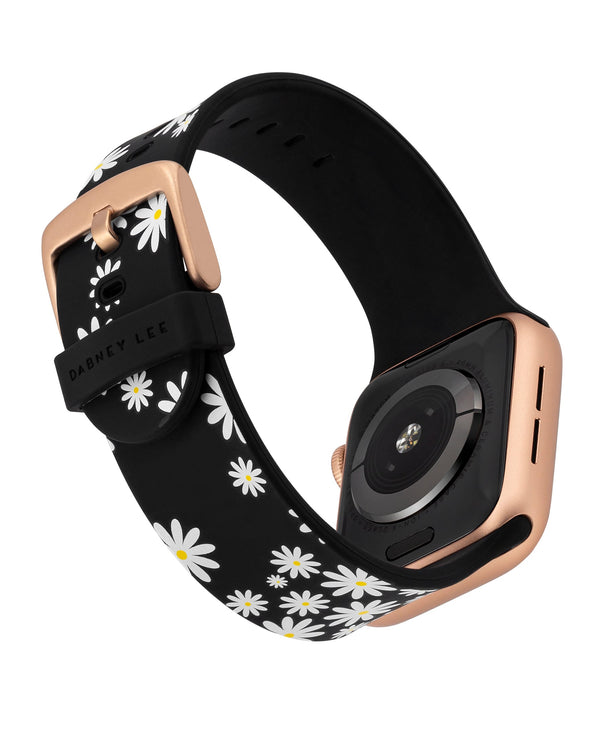 Designer Silicone Band for 42/44/45mm Apple Watch by Dabney Lee - Daisy Darling