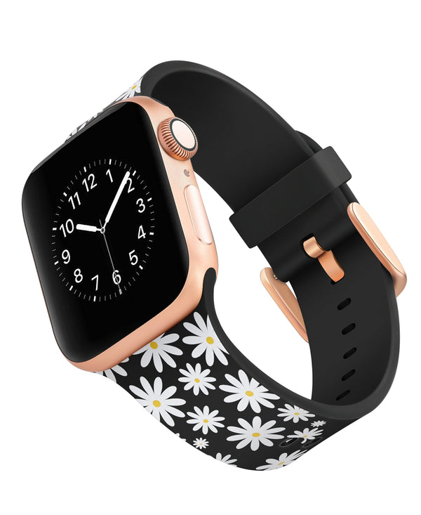 Designer Silicone Band for 42/44/45mm Apple Watch by Dabney Lee - Daisy Darling