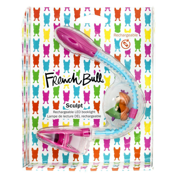 Rechargeable Reading Light by French Bull - Pink and Light Blue Princess Sculpt