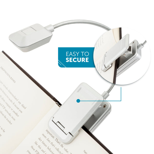 Quad 4 LED Reading Light by WITHit - Silver