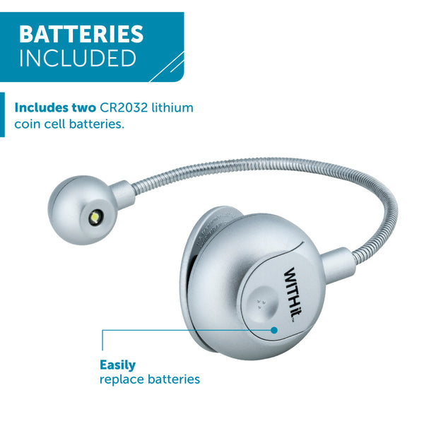 Disc Light Silver with Chrome Neck by WITHit