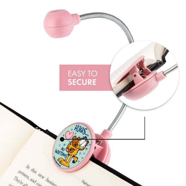 Garfield "Hugs" LED Book and Reading Light - Pink