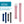 Designer Silicone Bands for Fitbit Alta & Alta HR by WITHit - 3 Pack in Navy, Gray and Pink