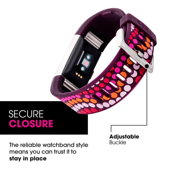 Designer Silicone Band for Fitbit Charge 2 by French Bull in Bindi