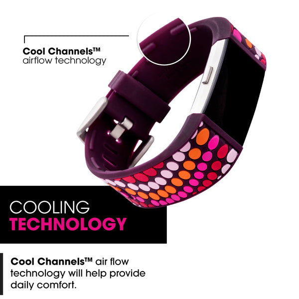Designer Silicone Band for Fitbit Charge 2 by French Bull in Bindi
