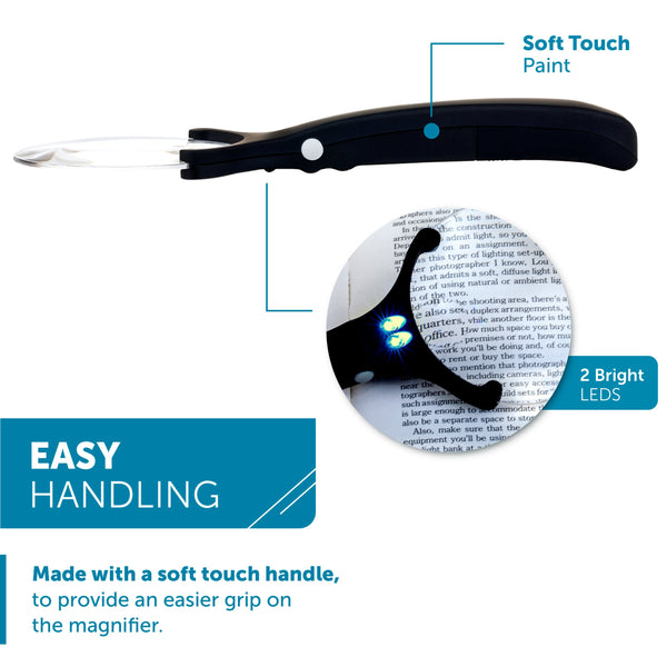 WITHit Task Lighted Magnifier - Black