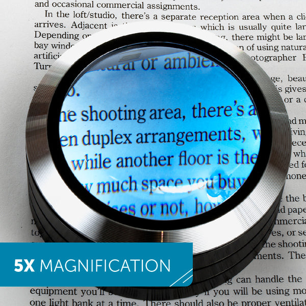 WITHit Lighted Dome Magnifier  - Black