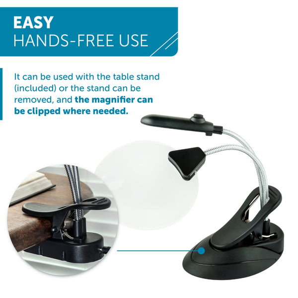 WITHit Table Lighted Magnifier