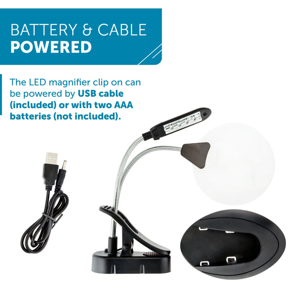 WITHit Table Lighted Magnifier