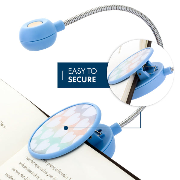 Dabney Lee LED Book and Reading Light - Ombre Heart